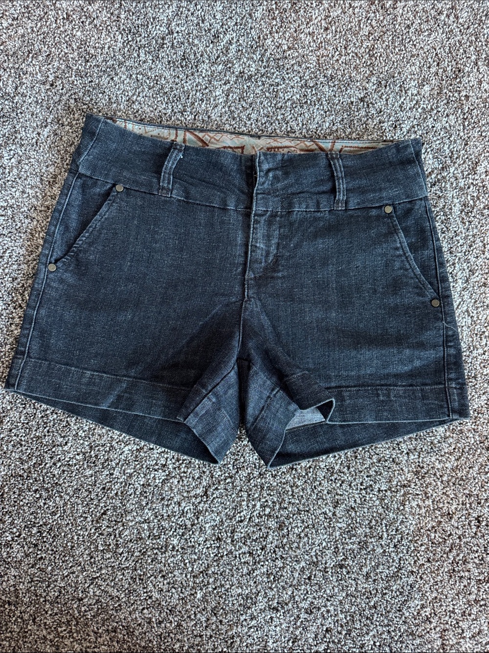 one 5 one Dark Wash Denim Shorts